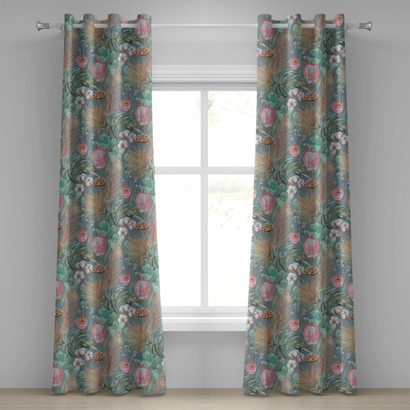 Semi Sheer Curtain Pair