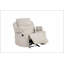 Fauteuil inclinable oscillant en chenille gris clair Galya