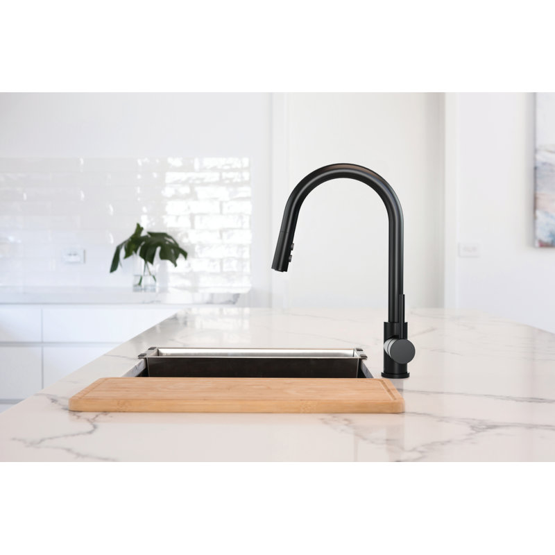 Joli Pull-Down Kitchen Faucet, Black
