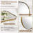 Contemporary Dual Concave Edge Scalloped Rectangle Bathroom Vanity Mirror | Stainless Steel Frame-1983549852-2001340845
