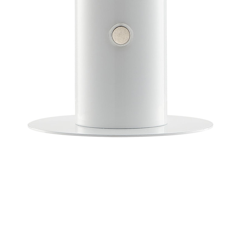Lampe de table champignon contemporaine intégrée rechargeable en fer de style bohémien 11 po Writer Writer, jaune, Blanc
