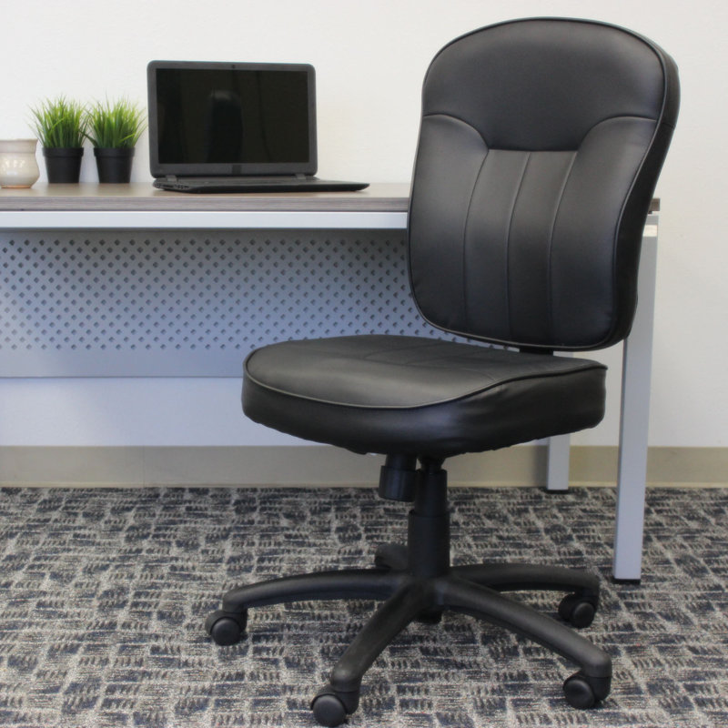 Black Ergonomic High Back Leather Office Chair