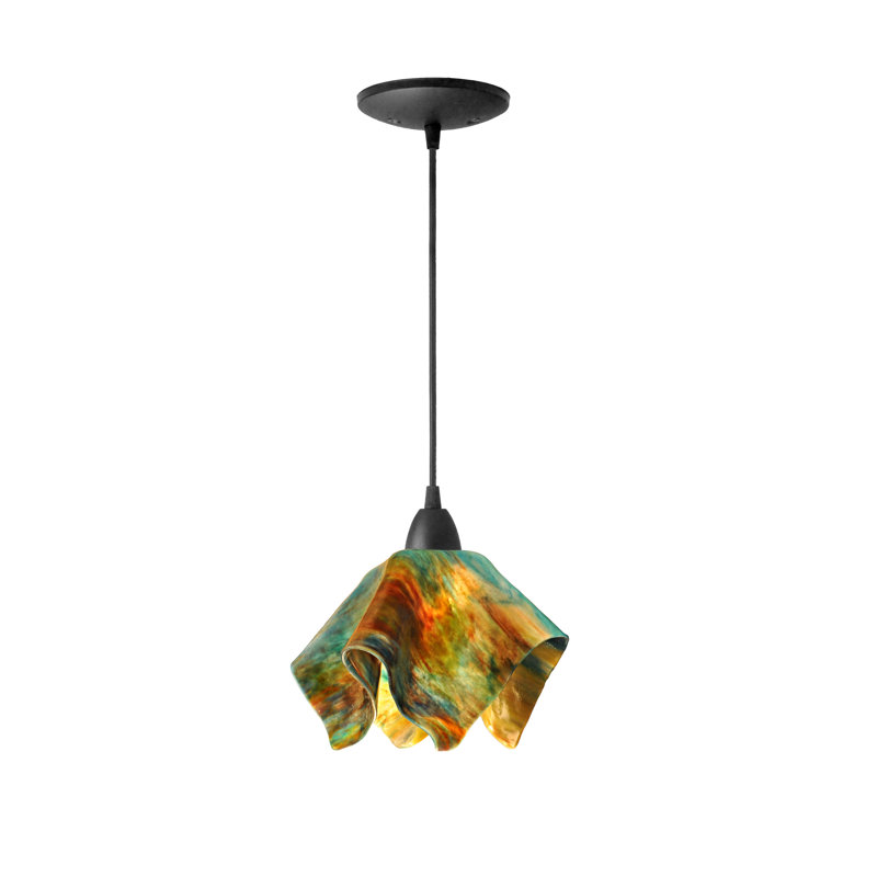 Amergin 1 - Light Unique/Statement Pendant, Small, Brown, Daylily