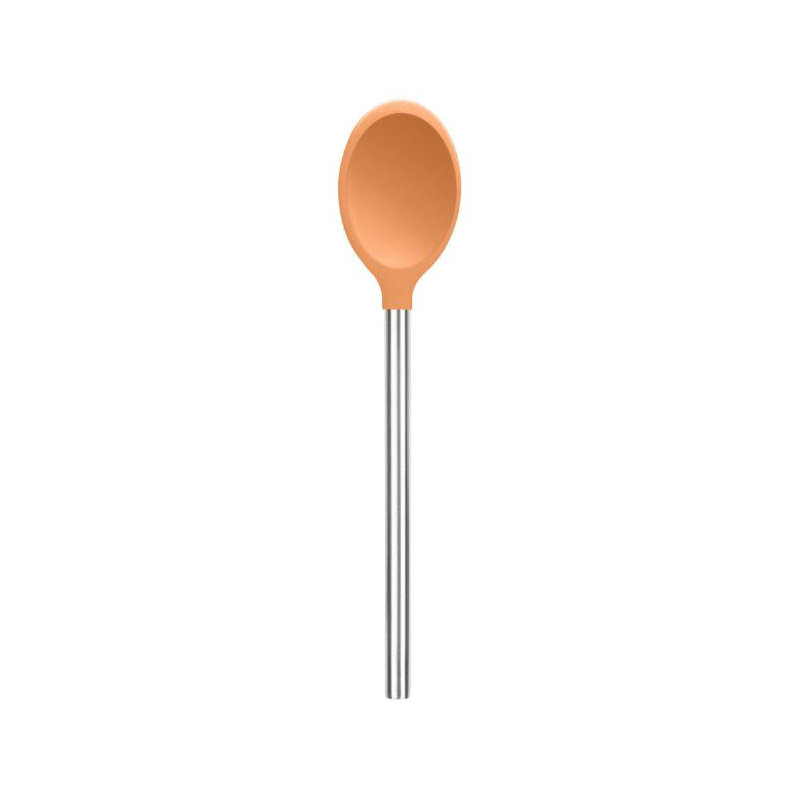 Silicone Mixing Spoon - Light Aqua, Apricot