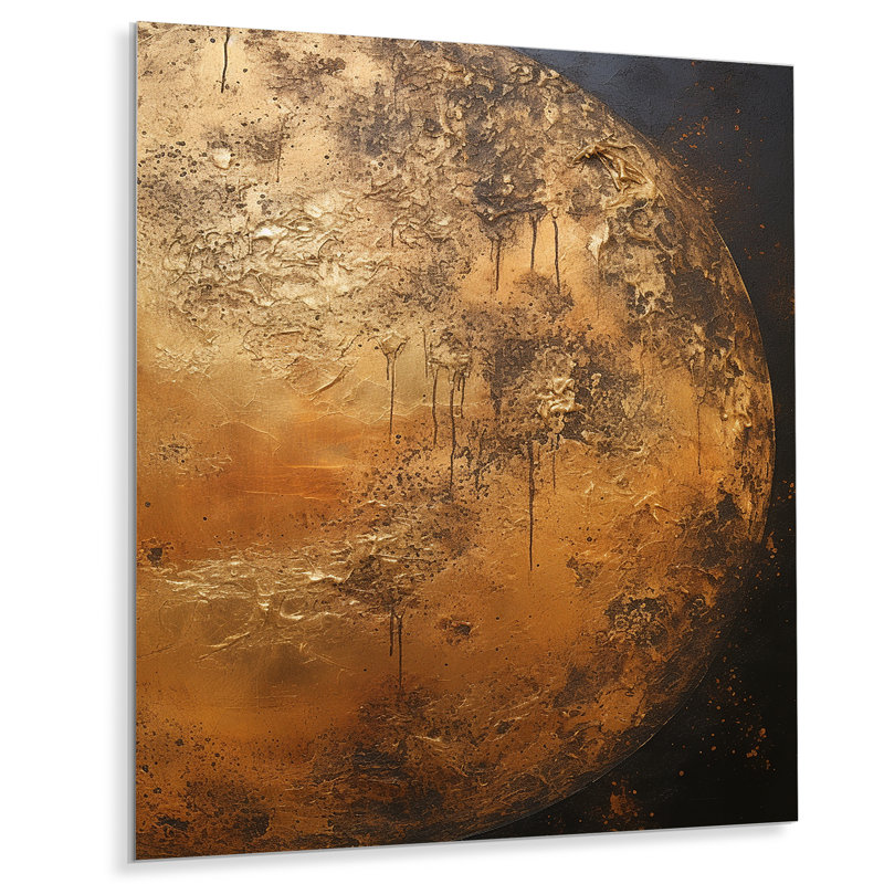 «Bronze Moon Beam» sur métal, H 40 po x l 30 po x P 1,5 po