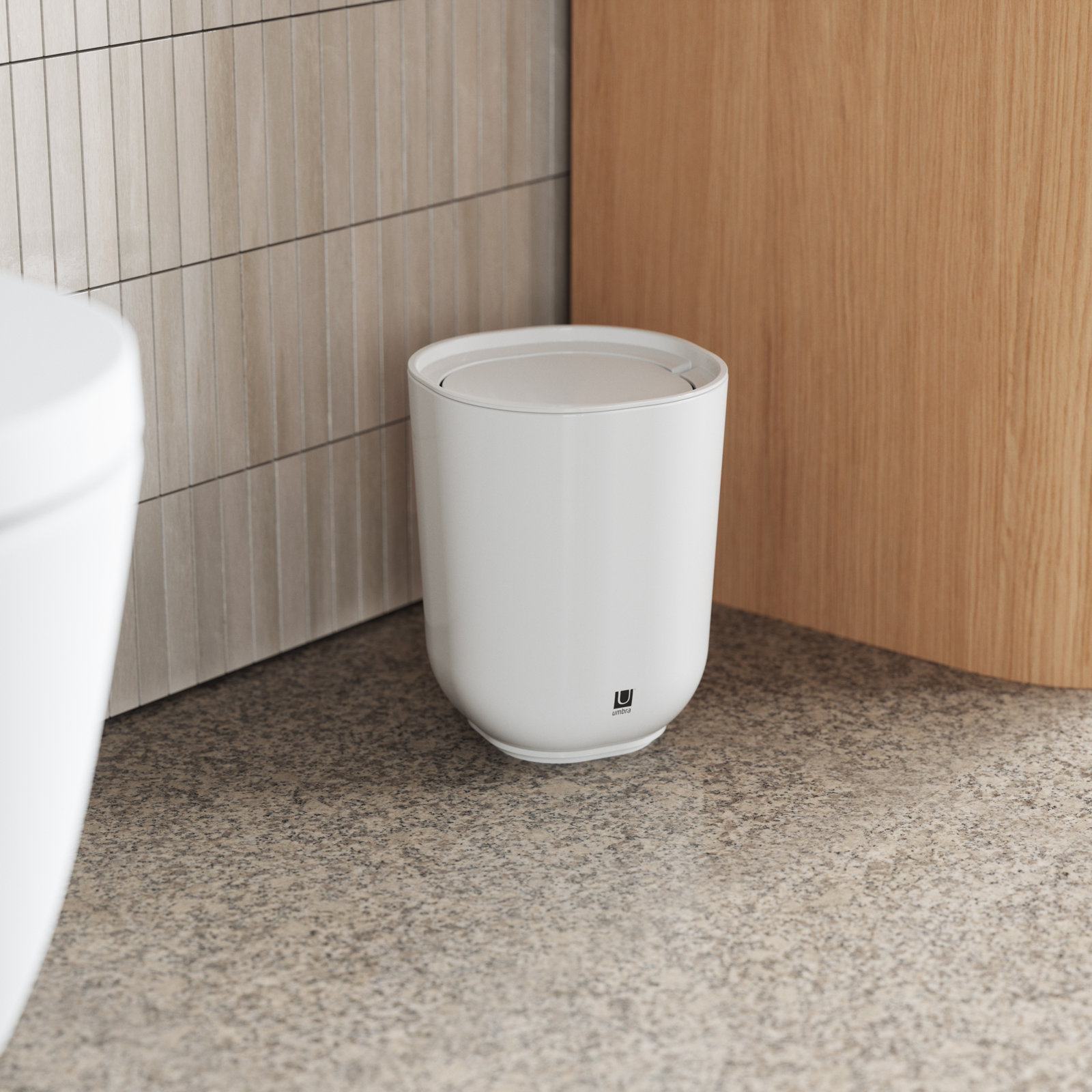 Step 1.7 Gallons Waste Baskets, White