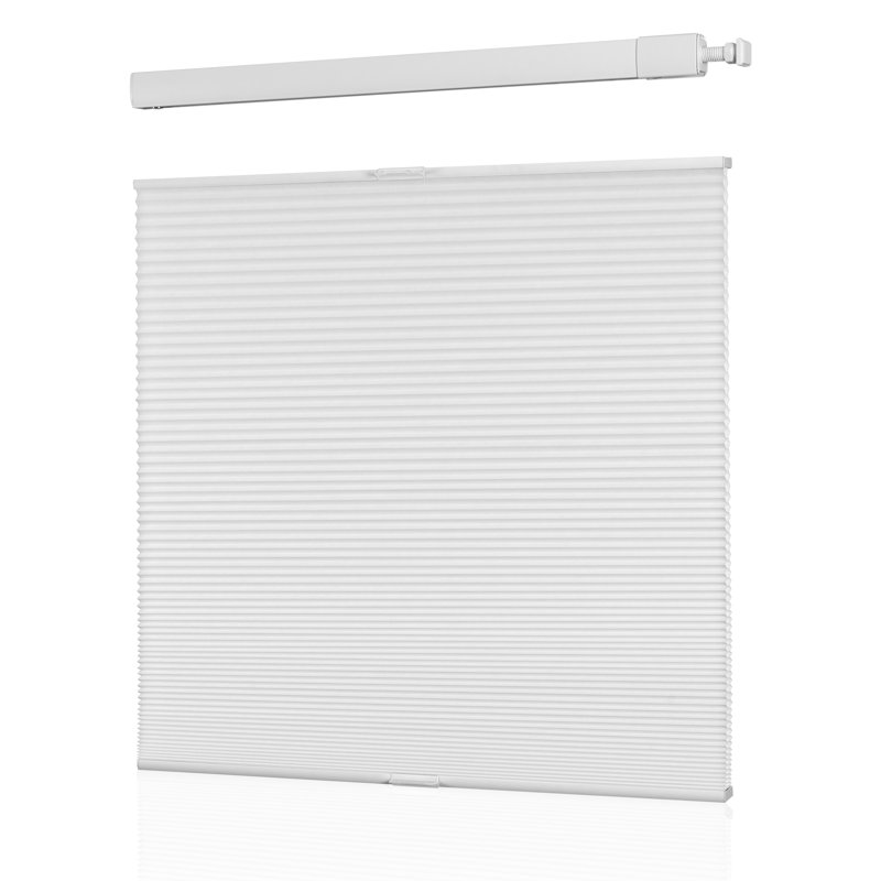 Rideaux occultant sans cordon sans perceuse ni outils - Pas de perceuse, ni d'outils - Blanc, L 33 po x L 64 po
