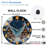 Numbers-1-12-Winter-Village-Clock Art - 12'' Modern Glass Wall Clock