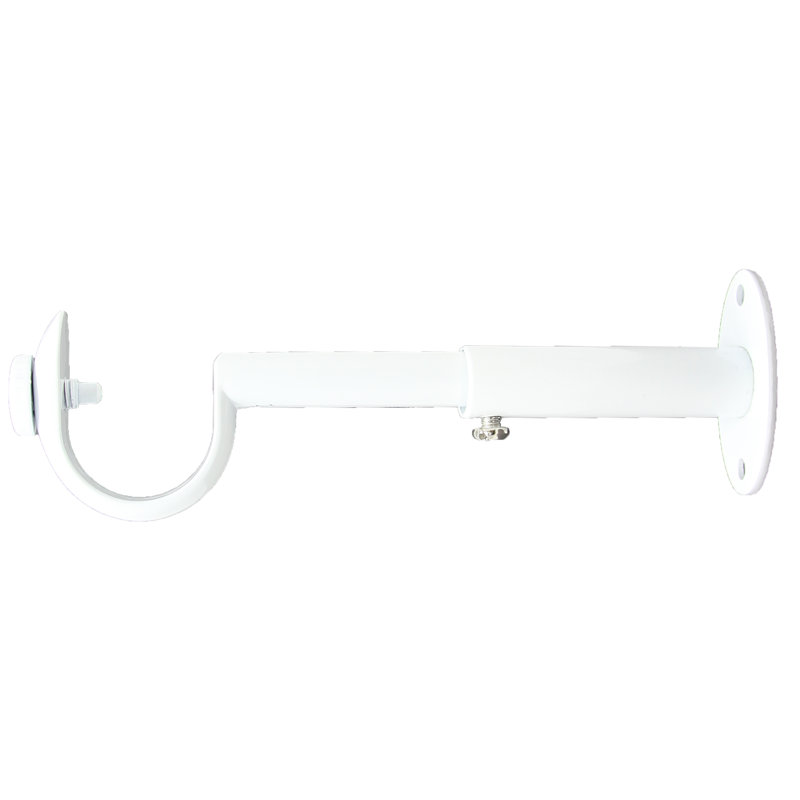 Support de rideau Allentown, Blanc lustré