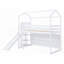 Lit mezzanine simple en bois avec glissade, tablettes de rangement et amp; Léger - aucun sommier requis, robuste et amp; Élégant-1090321176