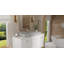 Lavabo de salle de bain vasque en résine 39,3 po x 18,8 po Badeloft WB-05-XL-MGRY en gris mat-71904254-71904253