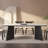 Simplified rock slab table and chair combination-102484290