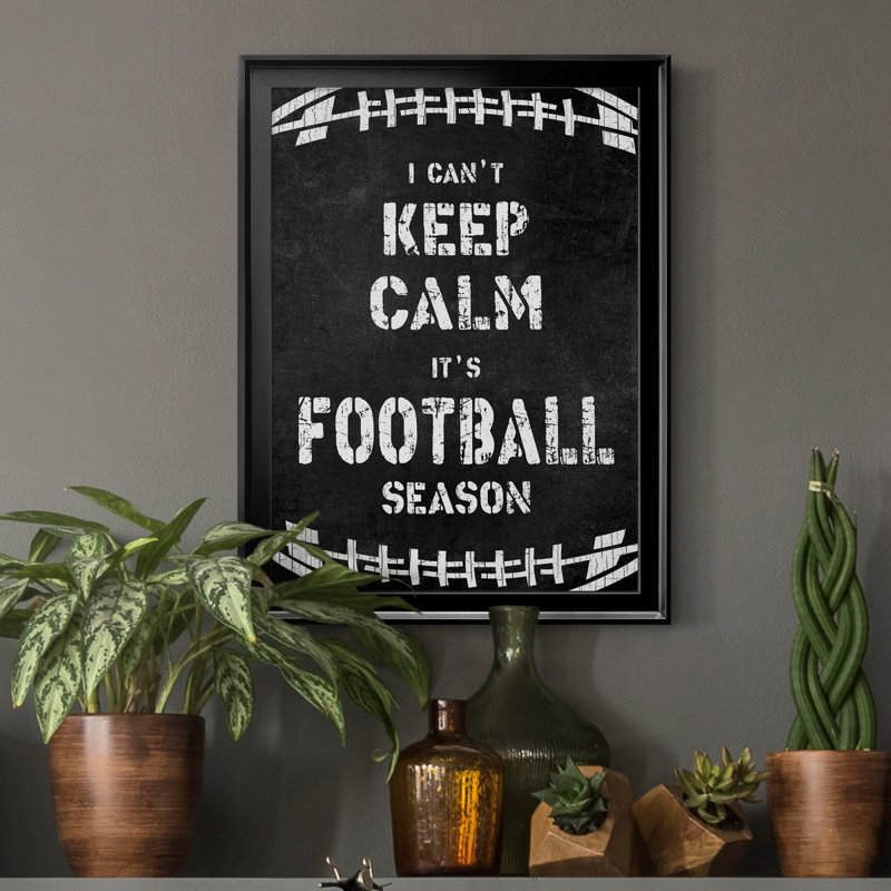 «Don't Keep Calm», art textuel sur toile, H 18,5 po x l 24,5 po x P 1,5 po, Noir