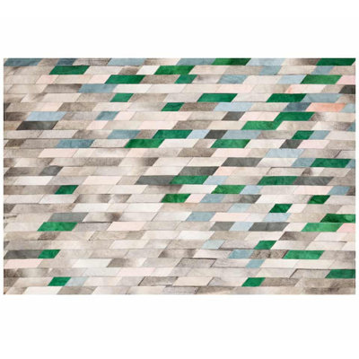 Astila Cowhide Geometric Area Rug