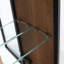 Armoire à miroir murale de salle de bain 10 "avec porte en acrylique, armoire murale avec tablette en verre