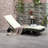 Chaise Lounge Pool Chair, Outdoor Rattan Cushioned Patio Sun Lounger W/ 5-Level Adjustable Backrest & Wheels-461441299