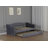 Twin Size Upholstered Daybed With Trundle And USB Charging Design, Sturdy Wood Slat Support, Wood Bed Frame For Bedroom/Guestroom/Dorm,Plush Velvet Fabric
