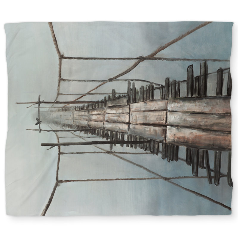 Old Abandoned Bridge Duvet Cover - Scenic Home Decor