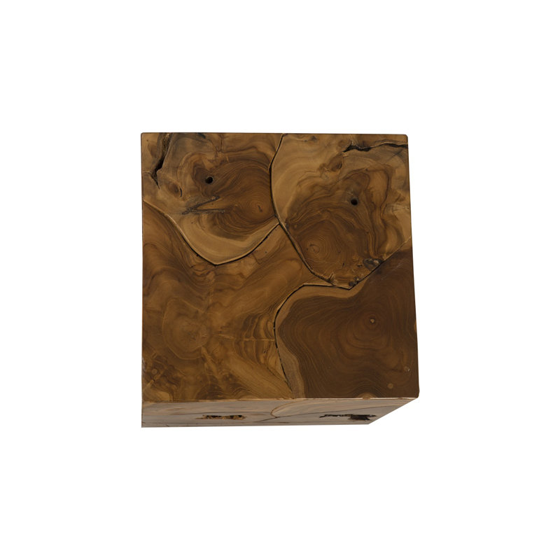 Teak Slice End Table