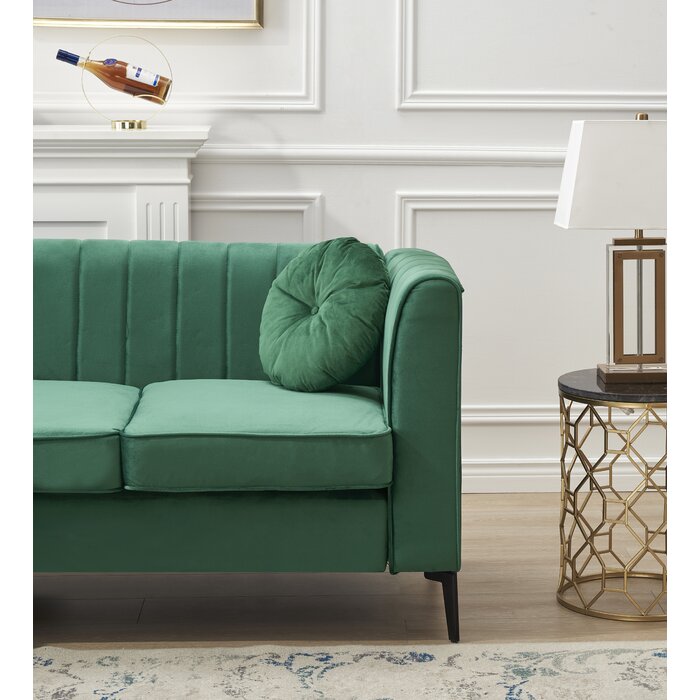 Corrigan Studio® Velvet Corner Living Room Sofa | Wayfair