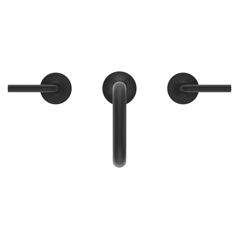 Tenet 2-Handle 8 in Widespread Bathroom Faucet, Matte Black