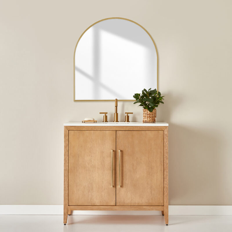 Miroir Rowan, Bronze brossé