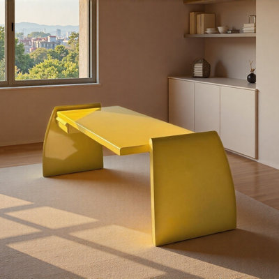 Creative Elegant Yellow Alien-shaped Writing Desk