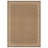 Scallop Border Sand/Natural Easy-Care Jute-Style Indoor/Outdoor Flat Woven Area Rug-507824868-507824871