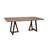 Natural Parota Rectangular Solid Wood Top with Iron Base Dining Table