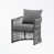 Coussin gris / cadre gris est en rupture de stock