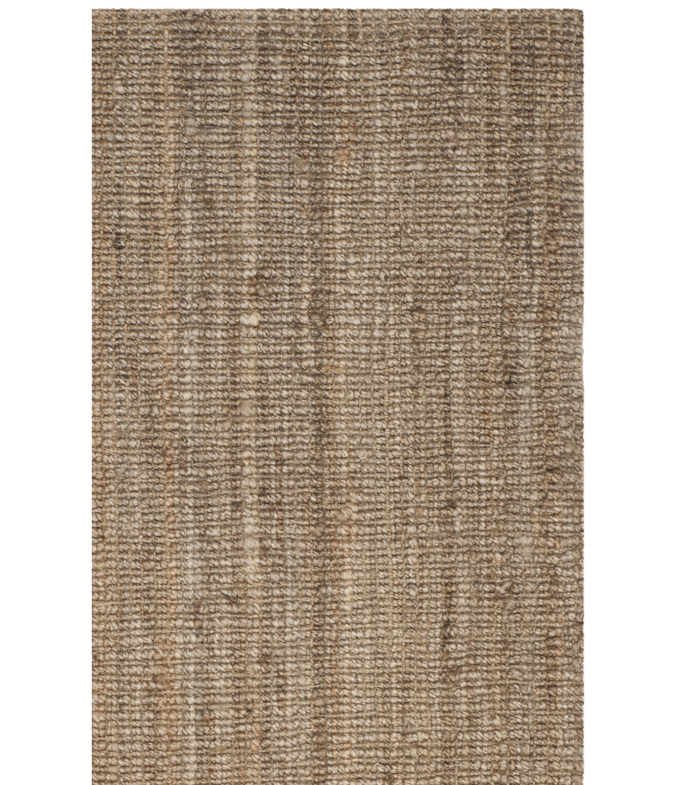 Alda Natural Gray Hand-Woven Jute Rug, Square 6'