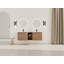 Meuble-lavabo mural avec lavabo en céramique et tablettes de rangement-2125834538