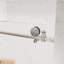 Porte de douche coulissante pour salle de bain, l 56 à 60 po x H 76 po, verre trempé épais de 5/16 po et 8 mm d'épaisseur, nickel brossé, imperméable, mécanisme silencieux pour salle de bain silencieuse