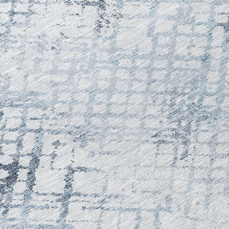 Tapis intérieur / extérieur en polyester tissé à la machine Malchow, Rectangle de 10 pi x 14 pi