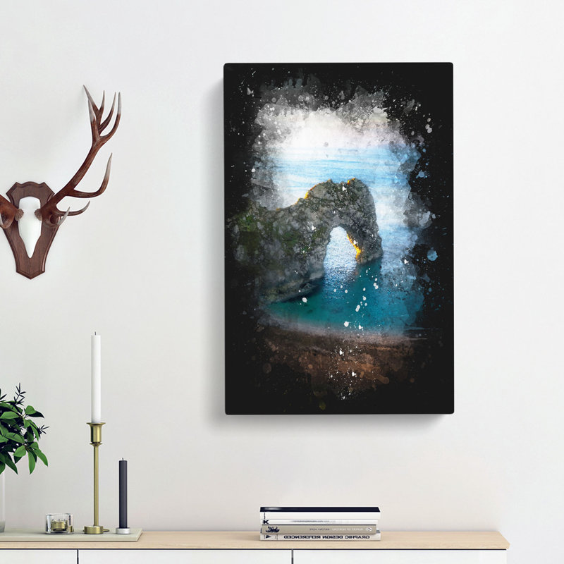 Durdle Door Cliffs Dorset - Wrapped Canvas, 50cm H x 35cm W x 3cm D