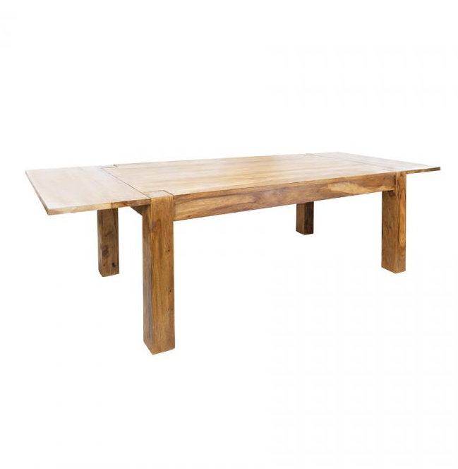 Granby Solid Wood Dining Table, Honey, 90 cm W x 160-240 cm L