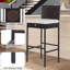 Tabouret de bar 43 po avec coussin Debany