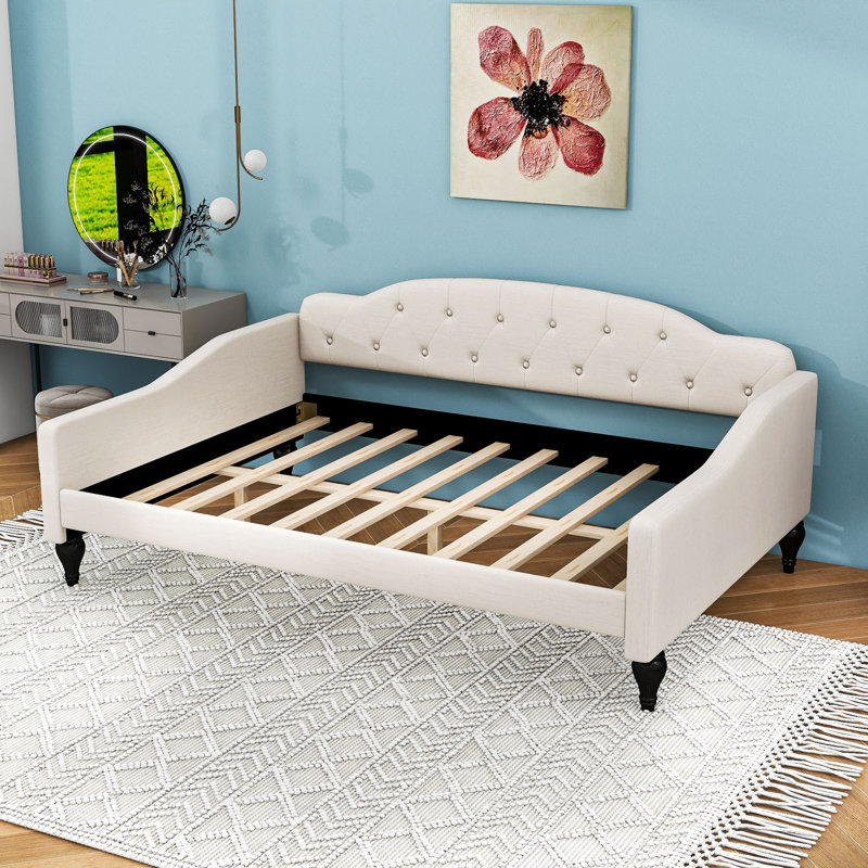 Full Size Linen Upholstery Daybed