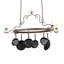 54" Long Elara 4 Light Pot Rack