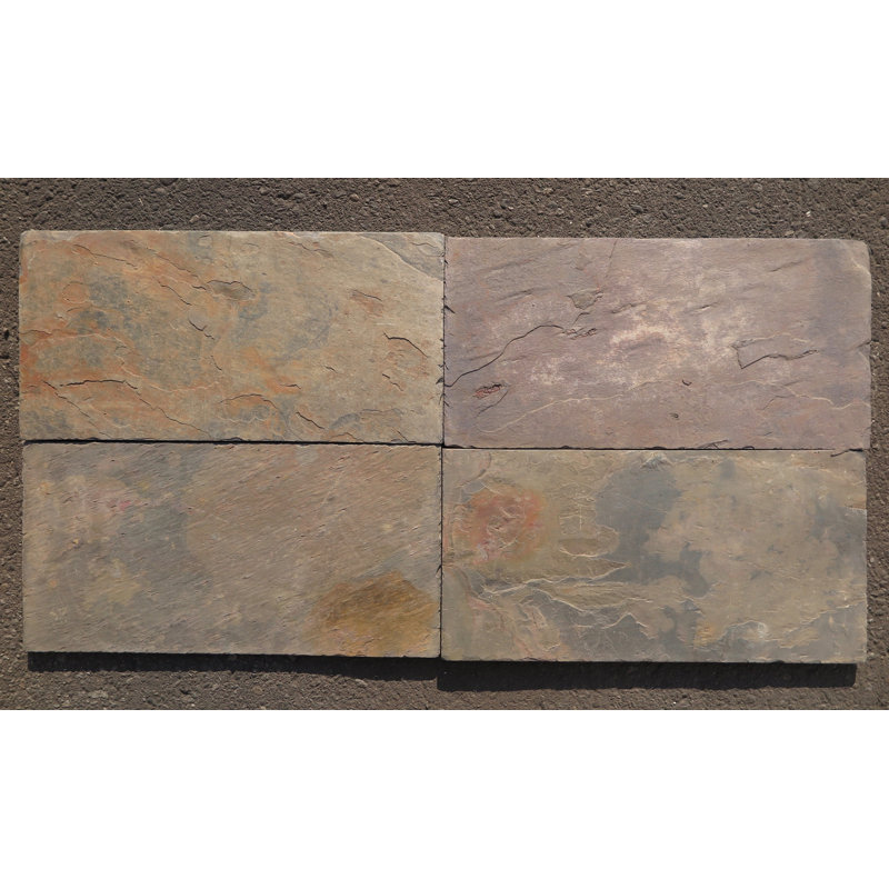 Carreau de mur / plancher d'aspect pierre ardoise 8 po x 16 po