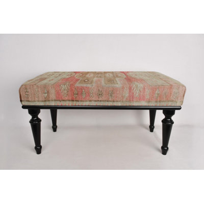 Cotton Upholstered Bench