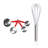 BergHOFF Essentials 7Pc Stainless Steel Bake Set: 3Pc Whisk Set and 4Pc Measuring Cup Set