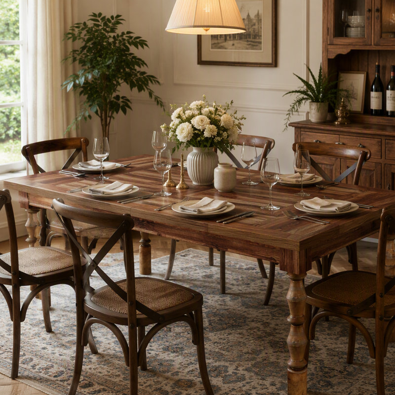 Table de salle à manger, Noyer