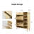 Hidden Shoe Cabinet With 2 Flip Drawers&1 Small Drawer& 5 Shelves