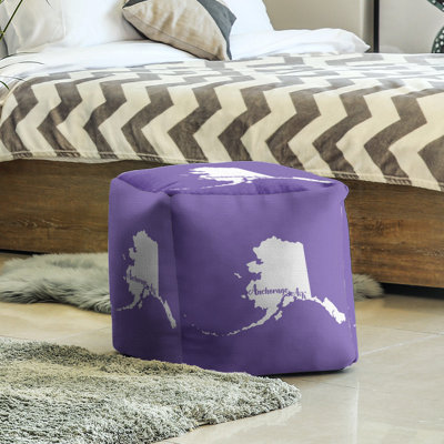 Anchorage Alaska Cube Ottoman