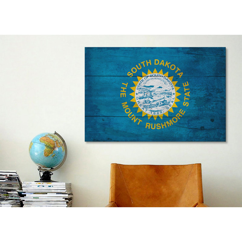 « south dakota planches », impression sur toile tendue, H 12 po x l 18 po x P 1,5 po