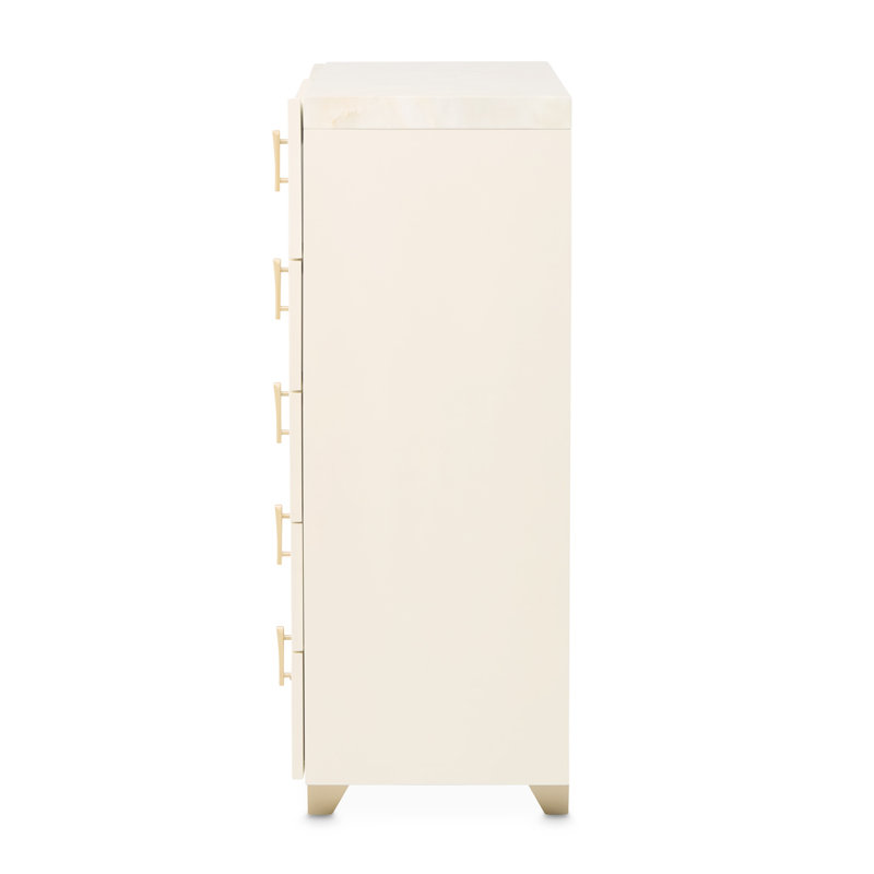 Fantosini 10-Drawer Mule Chest - Creamy Pearl