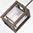 Cairns 1 - Light Lantern Rectangle Pendant with Wrought Iron Accents