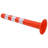 vidaXL Traffic Control Bollards Plastic 29.5 "