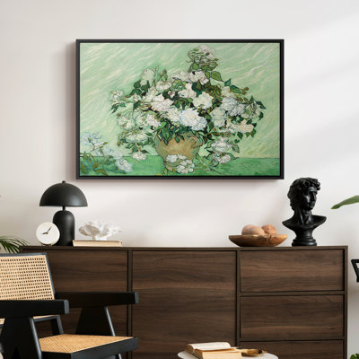 Roses, 1890-Vincent van Gogh-Framed Gallery Wrapped Canvas